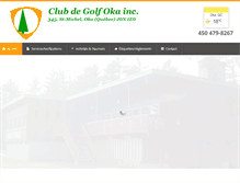 Tablet Screenshot of club-de-golf-oka.com